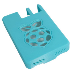 Raspberry Pi 4 Model B case cover with Raspberry as a logo
 Color-Blue