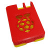 Raspberry Pi 4 Model B Komplettgehäuse mit Himbeere und Radiator als Logo Rot/Gelb